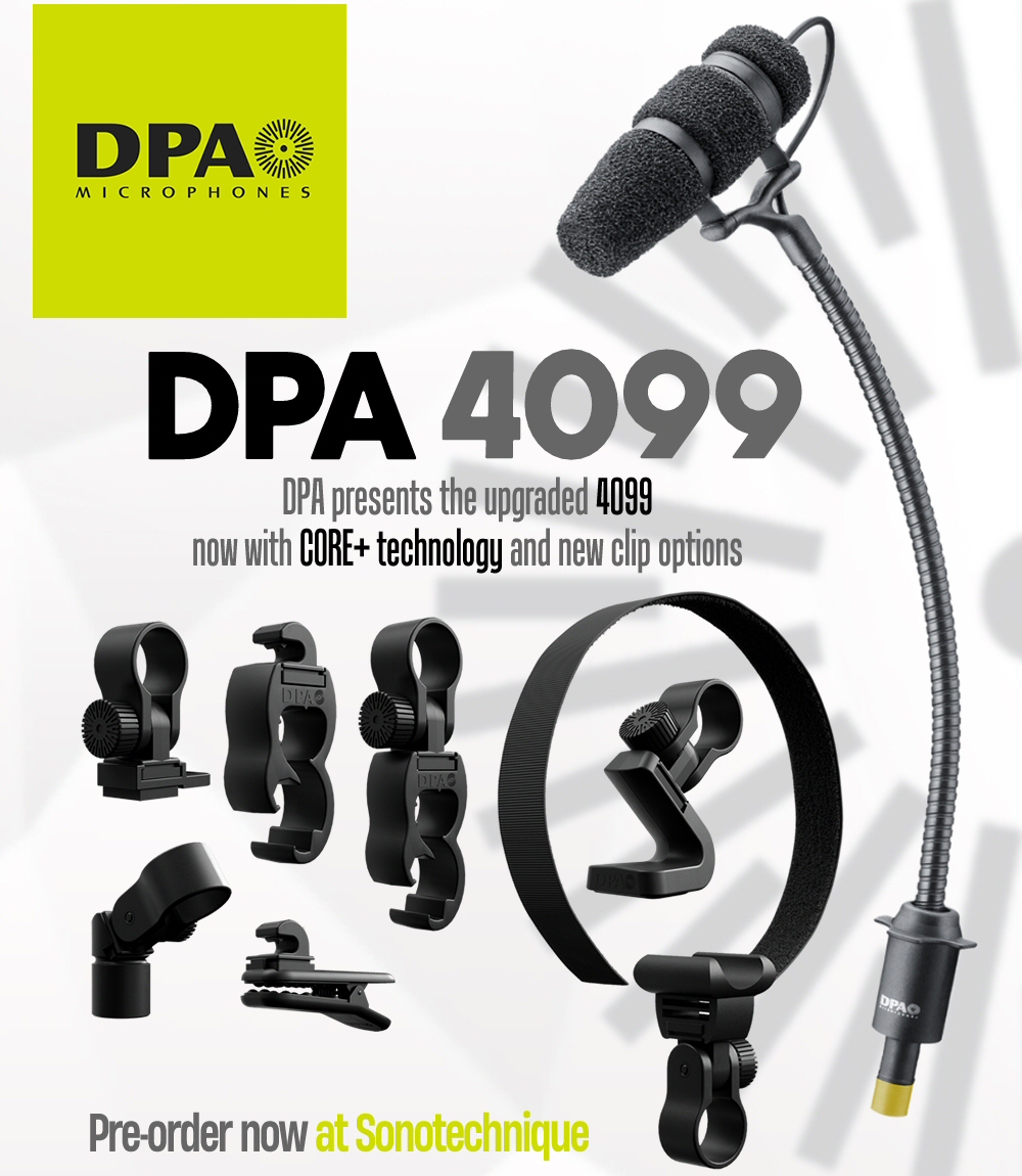 The DPA 4099 with proven MicroLock® connector, upgraded clips, and ...